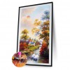 Deer In The River Goose Forest - Full Round Diamond - 45*85cm