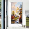 Deer In The River Goose Forest - Full Round Diamond - 45*85cm