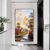 Deer In The River Goose Forest - Full Round Diamond - 45*85cm