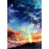 DIY Full Round Diamond Painting Sun Moon Rhinestone Wall Picture Kit Craft