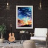 DIY Full Round Diamond Painting Sun Moon Rhinestone Wall Picture Kit Craft