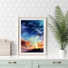 DIY Full Round Diamond Painting Sun Moon Rhinestone Wall Picture Kit Craft