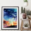 DIY Full Round Diamond Painting Sun Moon Rhinestone Wall Picture Kit Craft