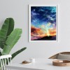 DIY Full Round Diamond Painting Sun Moon Rhinestone Wall Picture Kit Craft