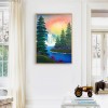 DIY Waterfall Full Drill Round Diamond Painting Bead Art Mosaic Home Decor