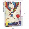 Wine Women - Full Round Diamond - 30x40cm