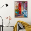 5D DIY Diamond Painting Kits Red Door Full Round Drill Picture Handicrafts