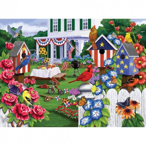 Courtyard Full Drill Diamond Painting DIY Mosaic Kit Beaded Art Picture