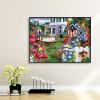 Courtyard Full Drill Diamond Painting DIY Mosaic Kit Beaded Art Picture