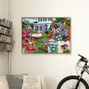 Courtyard Full Drill Diamond Painting DIY Mosaic Kit Beaded Art Picture