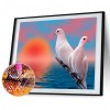 Two Pigeons Animal - Full Diamond Painting - 40x30cm