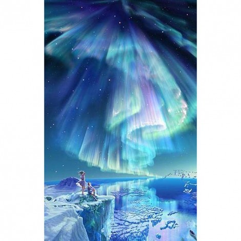 Aurora Scenery - Full Round Diamond - 40x30cm
