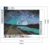 DIY Moon Landscape Room Decor Full Drill Round Diamond Drawing Painting Kit
