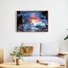 DIY 5D Sea Sunrise Landscape Full Drill Round Diamond Resin Painting Kit