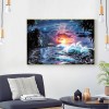 DIY 5D Sea Sunrise Landscape Full Drill Round Diamond Resin Painting Kit