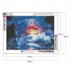 DIY 5D Sea Sunrise Landscape Full Drill Round Diamond Resin Painting Kit