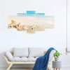 5pcs Beach - Full Round Diamond - 95x45cm
