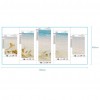 5pcs Beach - Full Round Diamond - 95x45cm