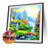 Countryside View - Full Round Diamond - 40x40cm