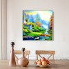 Countryside View - Full Round Diamond - 40x40cm
