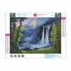 Waterfall Scenery - Full Round Diamond - 40x30cm