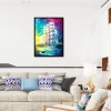 Color Sailboat - Full Round Diamond - 40x50cm