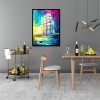 Color Sailboat - Full Round Diamond - 40x50cm