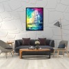 Color Sailboat - Full Round Diamond - 40x50cm