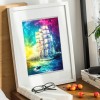 Color Sailboat - Full Round Diamond - 40x50cm