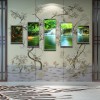 5 Panels Mountains River  - Full Round Diamond - 103x45cm