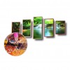 5 Panels Mountains River  - Full Round Diamond - 103x45cm