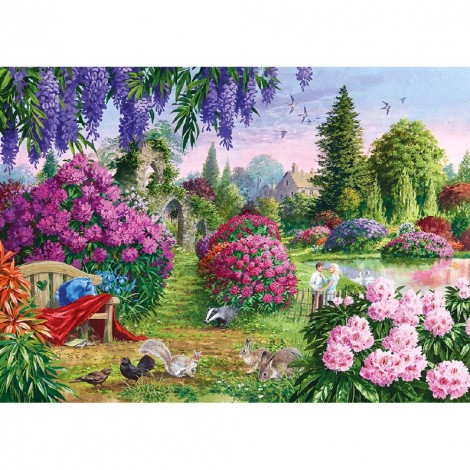 Countryside Scenery - Full Round Diamond - 40x30cm