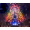 Diamond Painting Fireworks Light Up the Tower Full Round Drill Handicrafts
