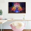 Diamond Painting Fireworks Light Up the Tower Full Round Drill Handicrafts