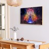 Diamond Painting Fireworks Light Up the Tower Full Round Drill Handicrafts