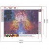 Diamond Painting Fireworks Light Up the Tower Full Round Drill Handicrafts