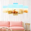 5pcs Beach - Full Round Diamond - 95x45cm