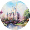 Disney Rainbow Castle - Full Round Diamond - 40*40cm