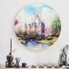 Disney Rainbow Castle - Full Round Diamond - 40*40cm