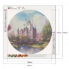 Disney Rainbow Castle - Full Round Diamond - 40*40cm