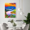 Diamond Painting Kits Purple Mountain and River Full Round Drill Handicraft