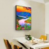 Diamond Painting Kits Purple Mountain and River Full Round Drill Handicraft