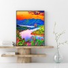 Diamond Painting Kits Purple Mountain and River Full Round Drill Handicraft