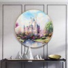 Diamond Painting Rainbow Castle Full Round Resin Rhinestone Wall Picture