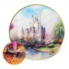 Diamond Painting Rainbow Castle Full Round Resin Rhinestone Wall Picture