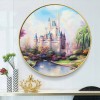 Diamond Painting Rainbow Castle Full Round Resin Rhinestone Wall Picture