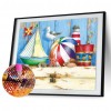 Beach Supplies - Full Round Diamond - 40x30cm