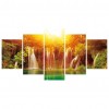 5pcs/set Fantasy Waterfall- Full Round Diamond Painting - 95x45cm