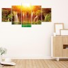 5pcs/set Fantasy Waterfall- Full Round Diamond Painting - 95x45cm