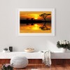 Dusk And Elephant - Full Round Diamond - 40*30cm